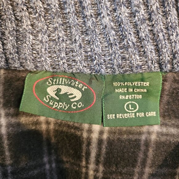 Stillwater Supply Co. 1/4 Zip Sweater Fleece Lined Mens L Pullover gorpcore warm - Picture 11 of 13